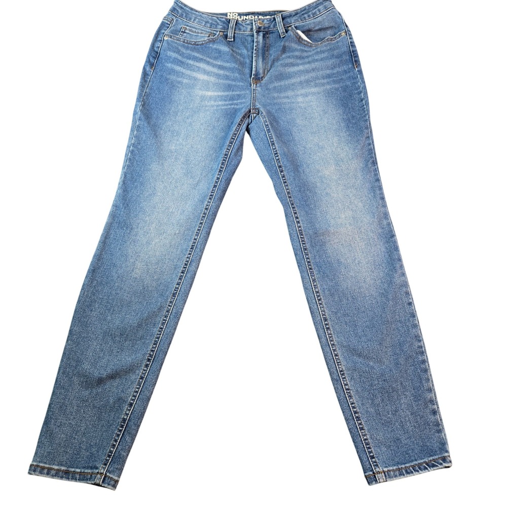 No Boundaries Women's Size 8 Skinny Jeans Medium Wash High Rise Stretch Denim